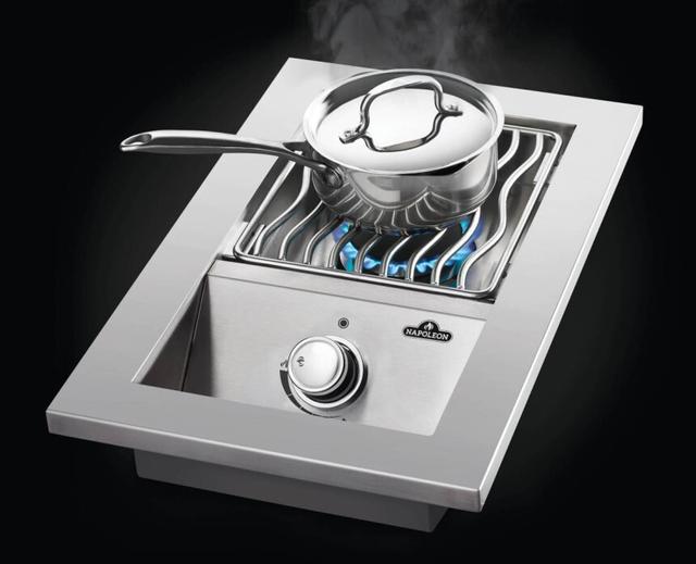 Built-in 500 Series Single Range Top Burner, Stainless Steel Cover - Natural Gas