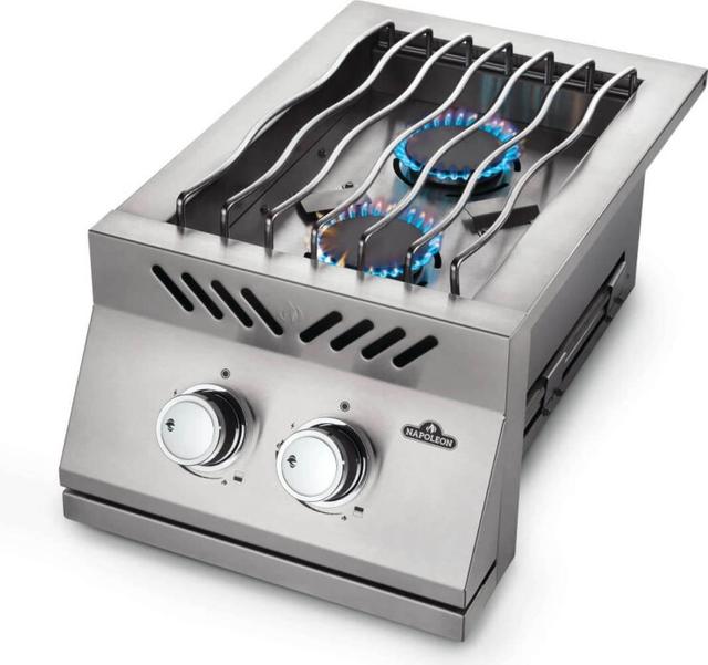 Built-in 500 Series Inline Dual Range Top Burner, Stainless Steel Cover - Natural Gas