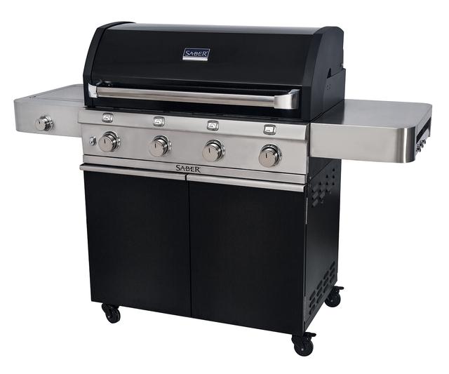 Cast Black 670 LP 4-Burner Grill w/Side Burner