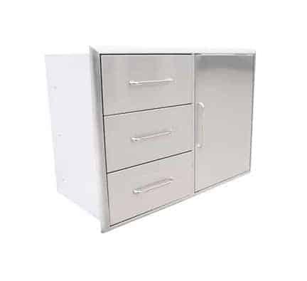 Triple Drawer and Door Combo