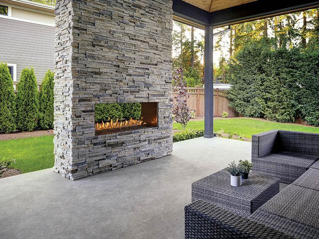 4024 Linear See-Thru Outdoor Gas Fireplace