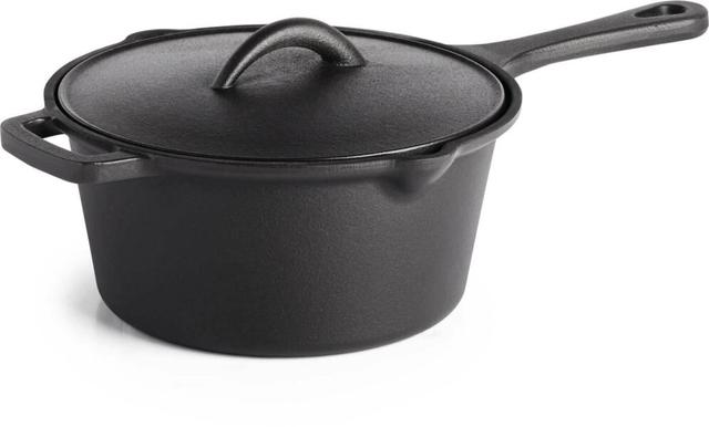 Cast Iron Sauce Pan with Lid