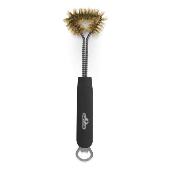 Three Sided Grill Brush with Bottle Opener