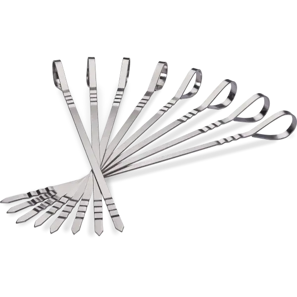 Eight Stainless Steel Multifunctional Skewers